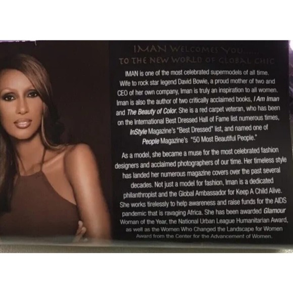 Iman Global Chic Bow Black Snakeskin Evening Clutch Huge Rhinestone - Picture 12 of 12